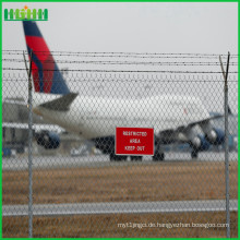 Flughafen geschweißte Maschendraht pvc beschichtete Gartenzaun